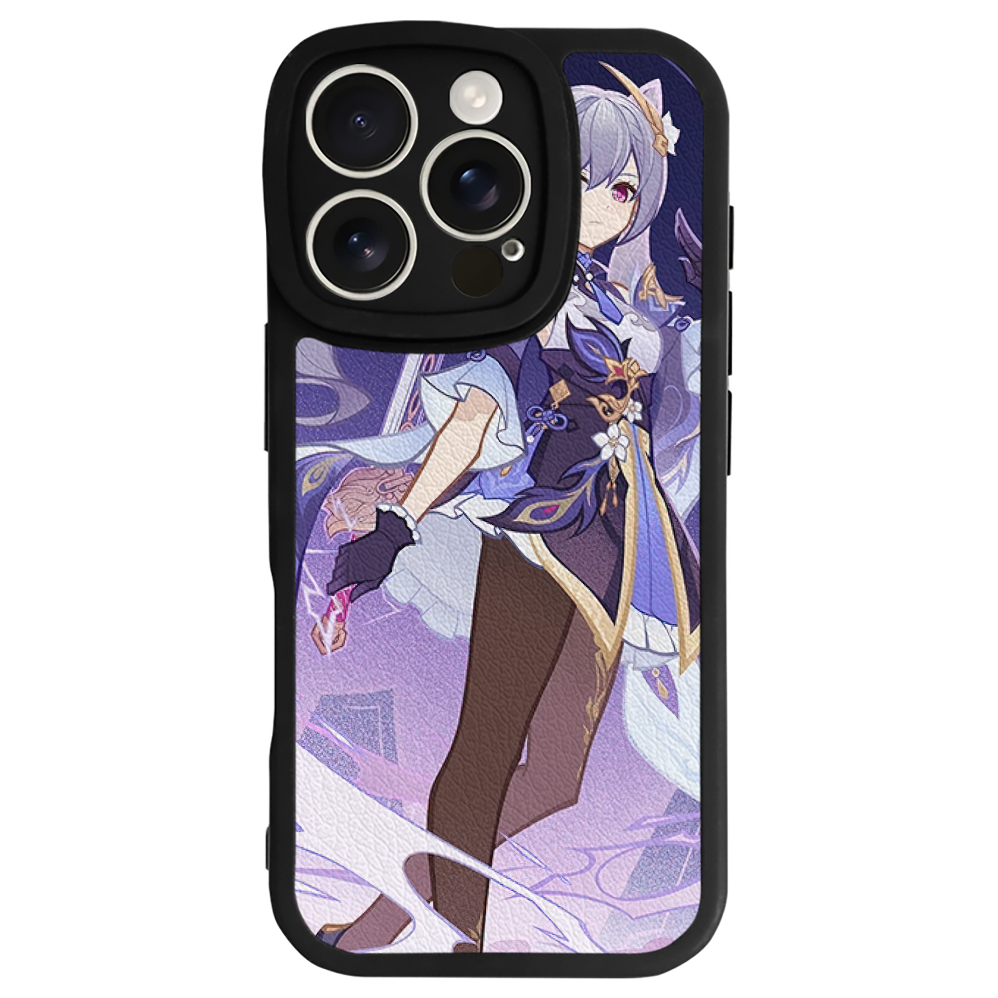 げんし神 genshin 【iPhone 16シリーズ対応】シリコンスマホケース（レザー調） 材質：シリコン